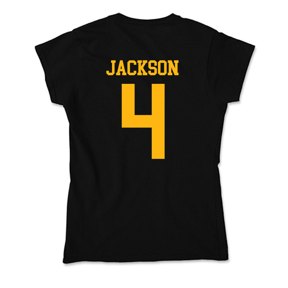 Adelphi - NCAA Men's Basketball : Mason Jackson - Classic Shersey Soft Style Women’s T-Shirt-1