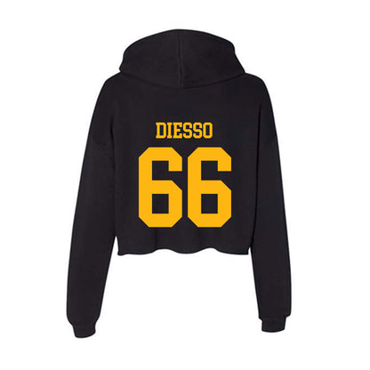 Adelphi - NCAA Men's Lacrosse : Joey Diesso - Classic Shersey Women's Crop Fleece Hoodie-1