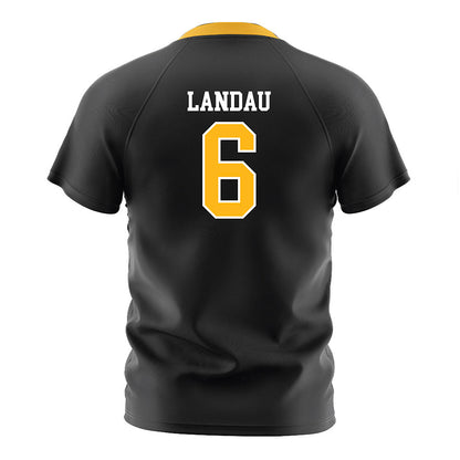 Adelphi - NCAA Men's Soccer : Arik Landau - Black Soccer Jersey-1