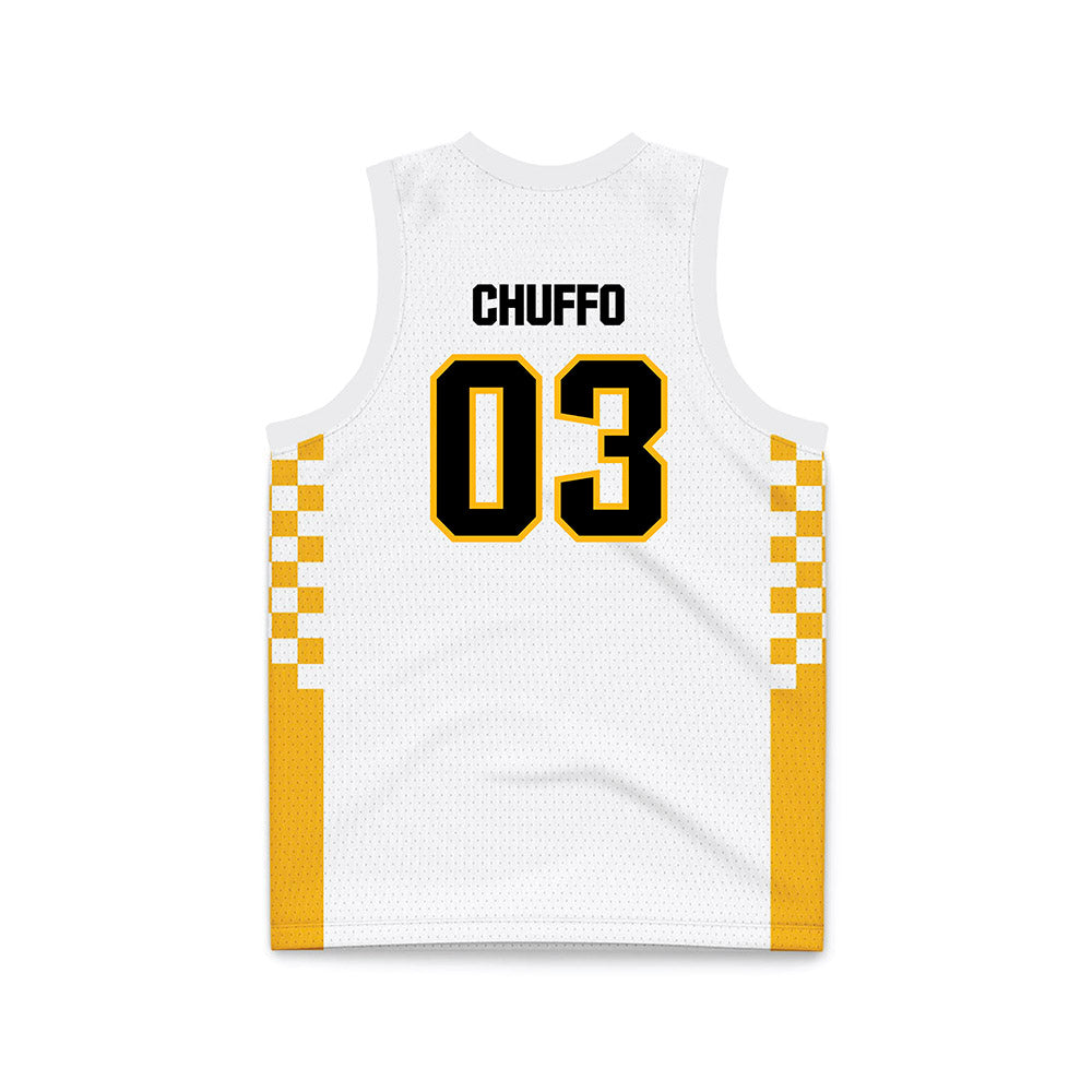 Adelphi - NCAA Women's Basketball : Gianna Chuffo - White Basketball Jersey-1