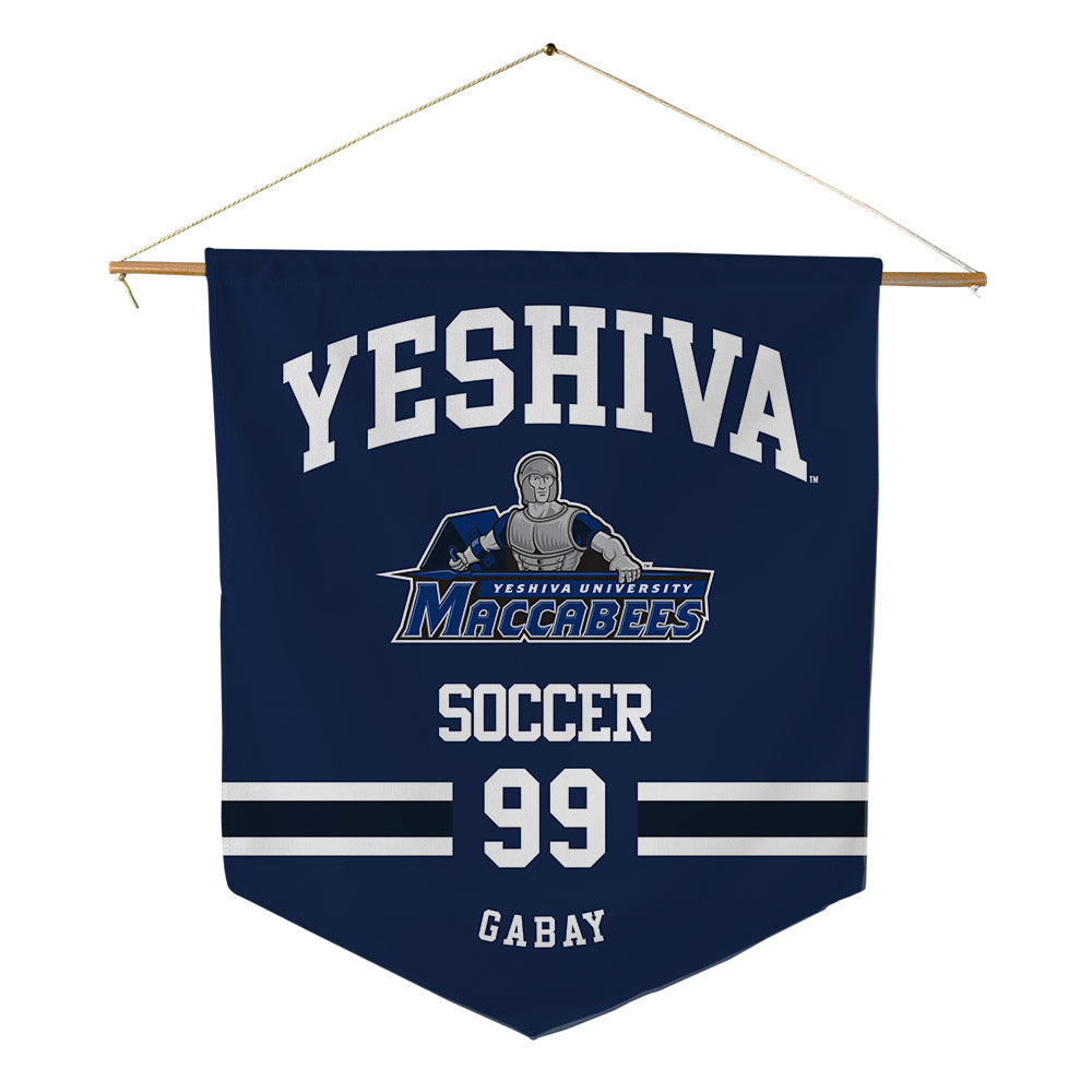 Yeshiva - NCAA Men's Soccer : Abraham Gabay - Pennant - 18" x 21"-0