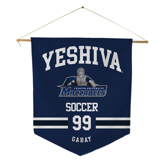 Yeshiva - NCAA Men's Soccer : Abraham Gabay - Pennant - 18" x 21"-0