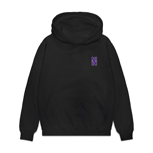 Northwestern - NCAA Football : Cam Porter - Collage Premium Hooded Sweatshirt-0