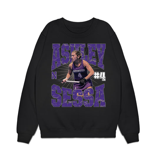 Northwestern - NCAA Women's Field Hockey : Ashley Sessa - Collage Premium Crewneck Sweatshirt-0