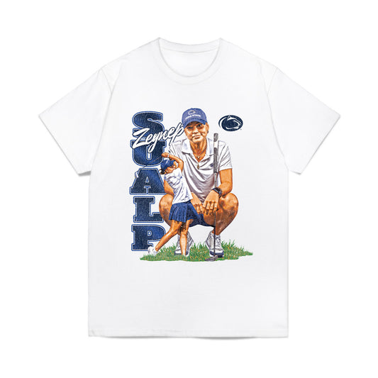 Penn State - NCAA Women's Golf : Zeynep Sualp - Collage Comfort Colors T-Shirt-0