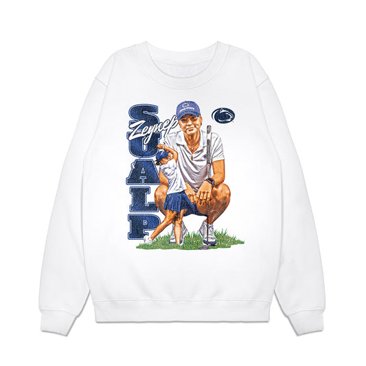 Penn State - NCAA Women's Golf : Zeynep Sualp - Collage Premium Crewneck Sweatshirt-0