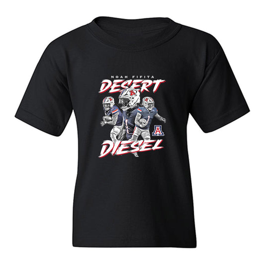 Arizona - NCAA Football : Noah Fifita - Individual Collage Youth T-Shirt-0