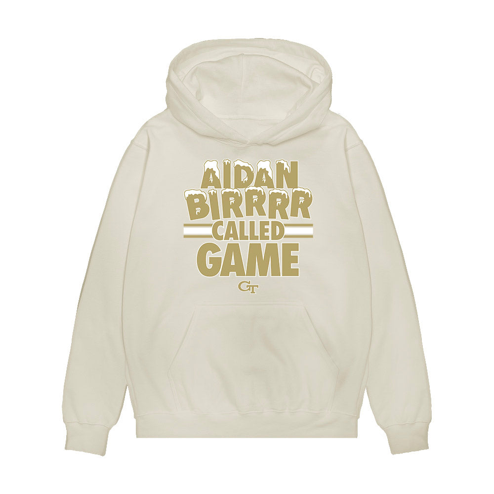 Georgia Tech - NCAA Football : Aidan Birr - BIRRRRR CALLED GAME Premium Hooded Sweatshirt-0