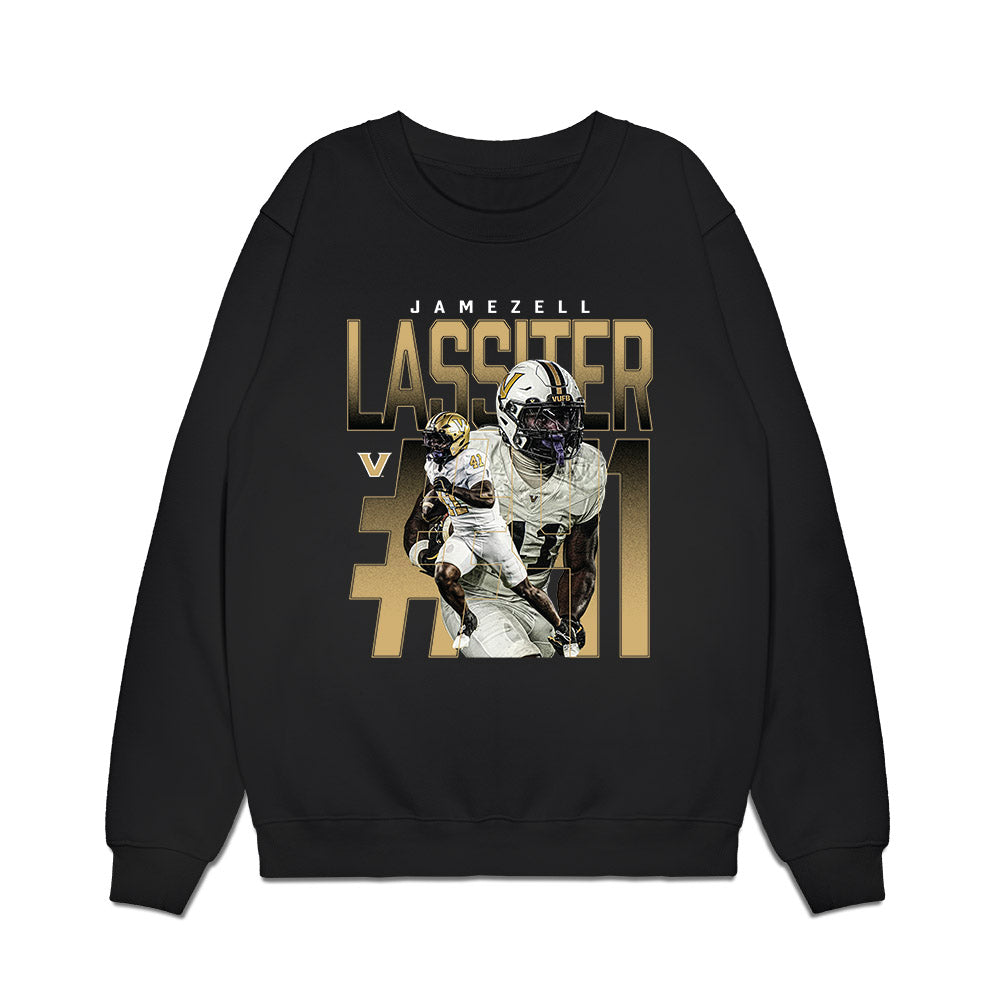 Vanderbilt - NCAA Football : Jamezell Lassiter - Collage Premium Crewneck Sweatshirt-0