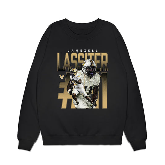 Vanderbilt - NCAA Football : Jamezell Lassiter - Collage Premium Crewneck Sweatshirt-0
