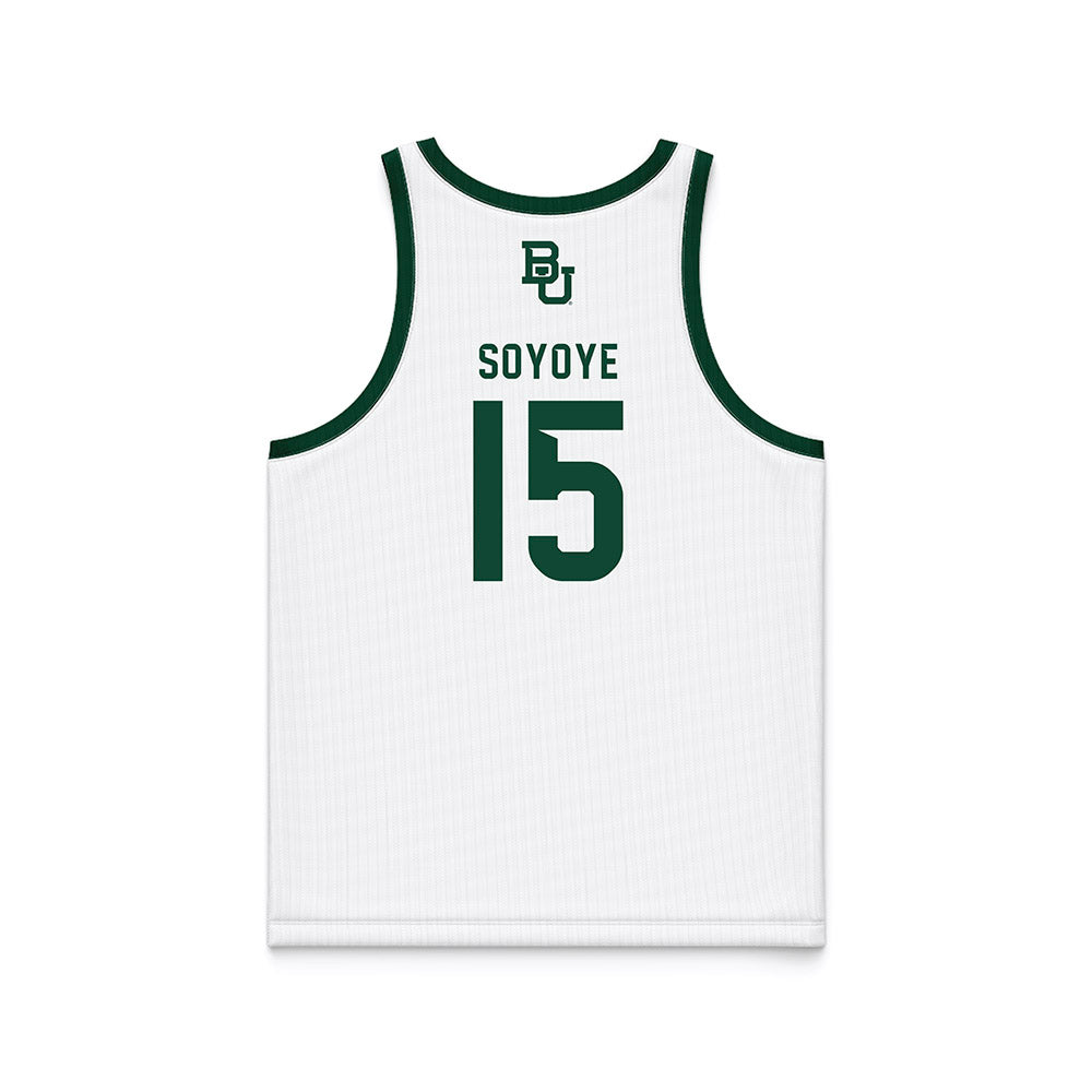 Baylor - NCAA Men's Basketball : Ramon Soyoye - White Basketball Jersey-1