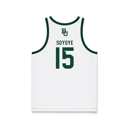Baylor - NCAA Men's Basketball : Ramon Soyoye - White Basketball Jersey-1