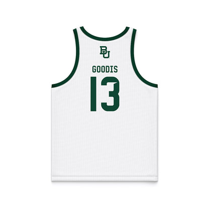 Baylor - NCAA Men's Basketball : James Goodis - White Basketball Jersey-1