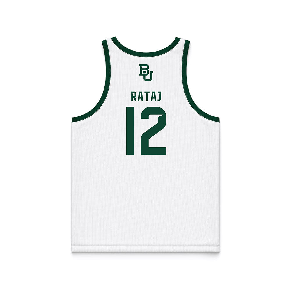 Baylor - NCAA Men's Basketball : Michael Rataj - White Basketball Jersey-1