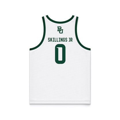 Baylor - NCAA Men's Basketball : Daniel Skillings Jr - White Basketball Jersey-1