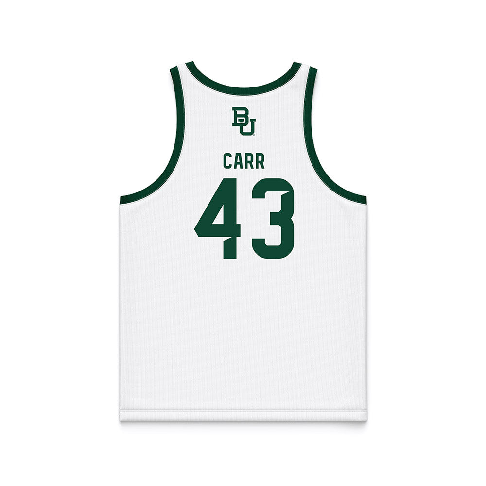 Baylor - NCAA Men's Basketball : Cameron Carr - White Basketball Jersey-1