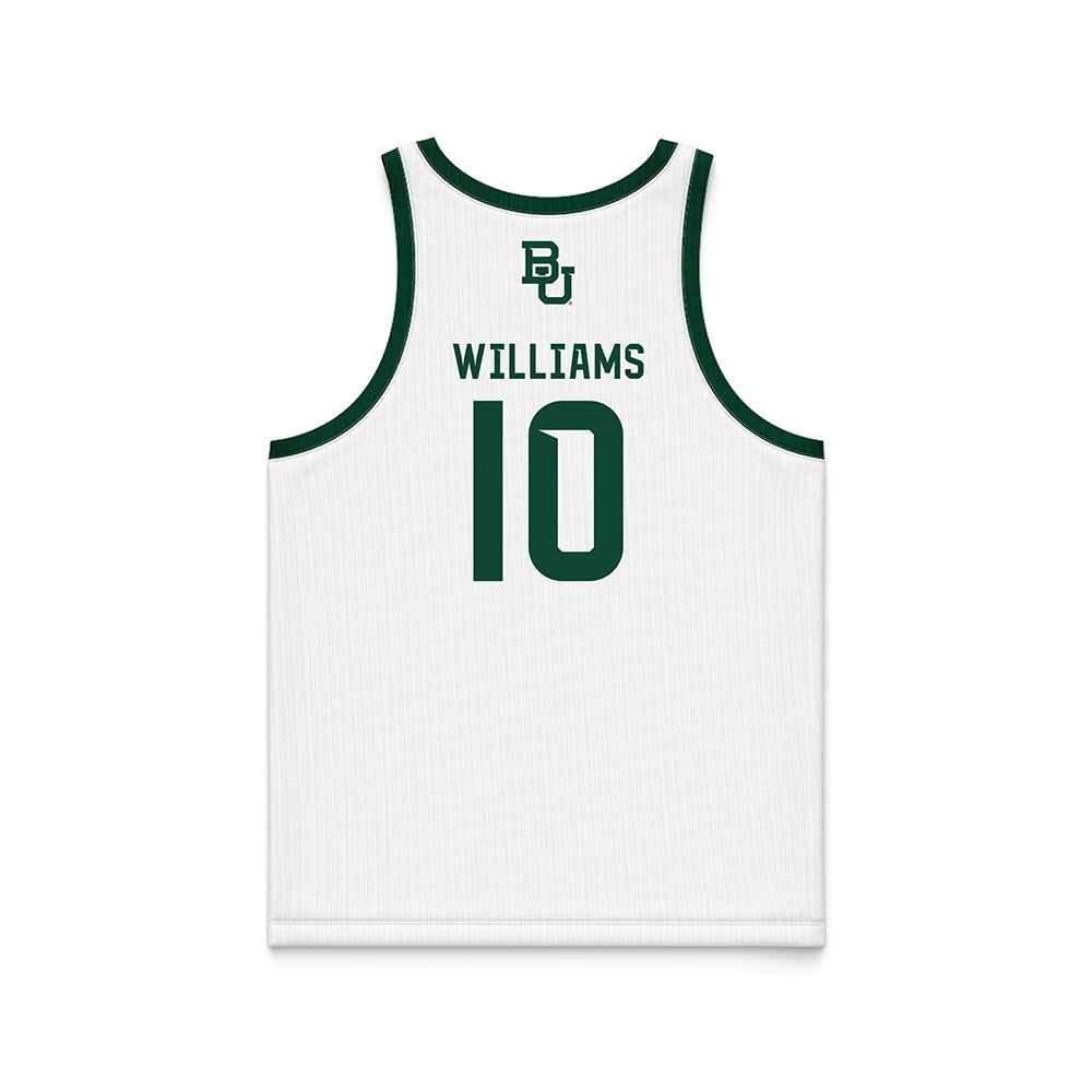 Baylor - NCAA Men's Basketball : Isaac Williams - White Basketball Jersey-1