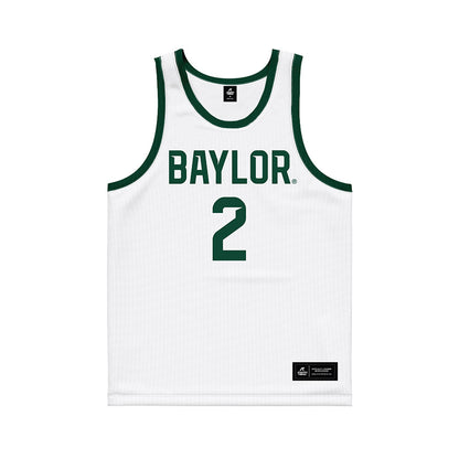 Baylor - NCAA Men's Basketball : Will Kuykendall - White Basketball Jersey-0
