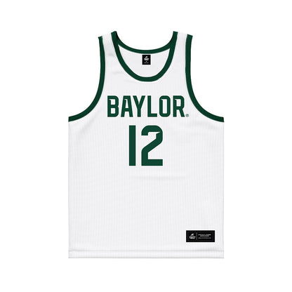Baylor - NCAA Men's Basketball : Michael Rataj - White Basketball Jersey-0