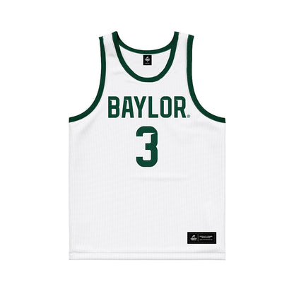 Baylor - NCAA Men's Basketball : Drew Perry - White Basketball Jersey-0