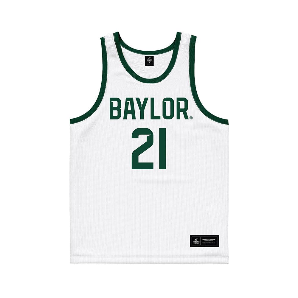 Baylor - NCAA Men's Basketball : Juslin Bodo Bodo - White Basketball Jersey-0