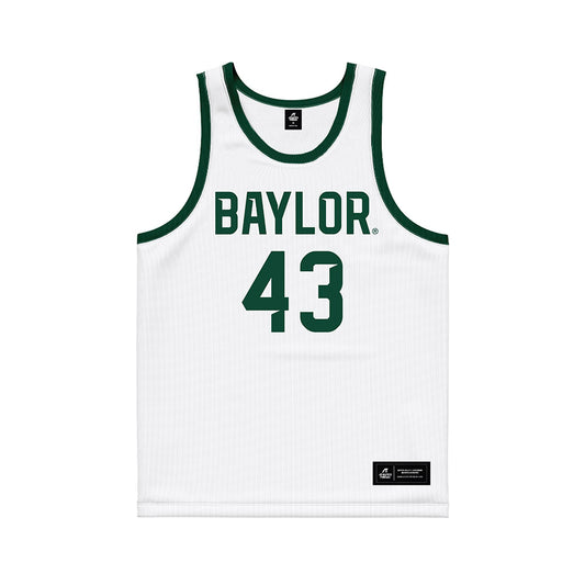 Baylor - NCAA Men's Basketball : Cameron Carr - White Basketball Jersey-0