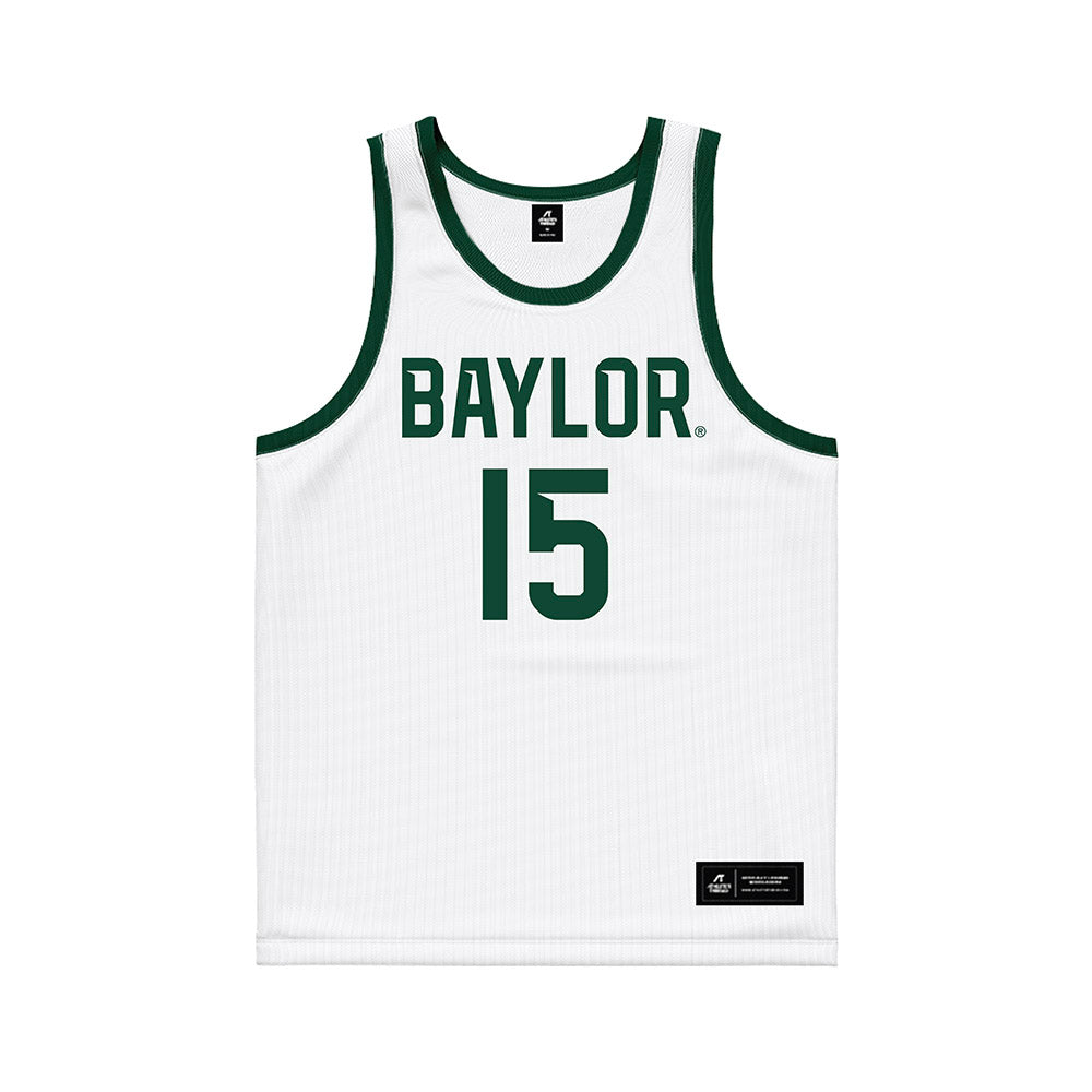 Baylor - NCAA Men's Basketball : Ramon Soyoye - White Basketball Jersey-0