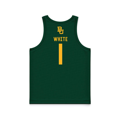 Baylor - NCAA Men's Basketball : Jaylon White - Green Basketball Jersey-1