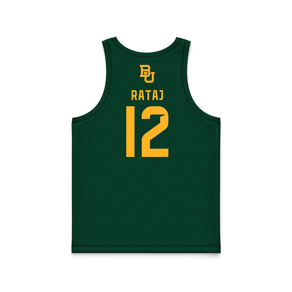 Baylor - NCAA Men's Basketball : Michael Rataj - Green Basketball Jersey-1