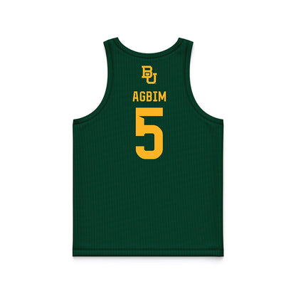 Baylor - NCAA Men's Basketball : Obi Agbim - Green Basketball Jersey-1