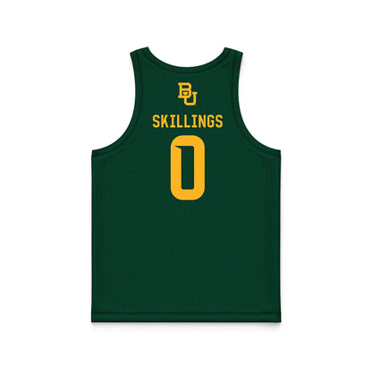 Baylor - NCAA Men's Basketball : Daniel Skillings - Green Basketball Jersey-1
