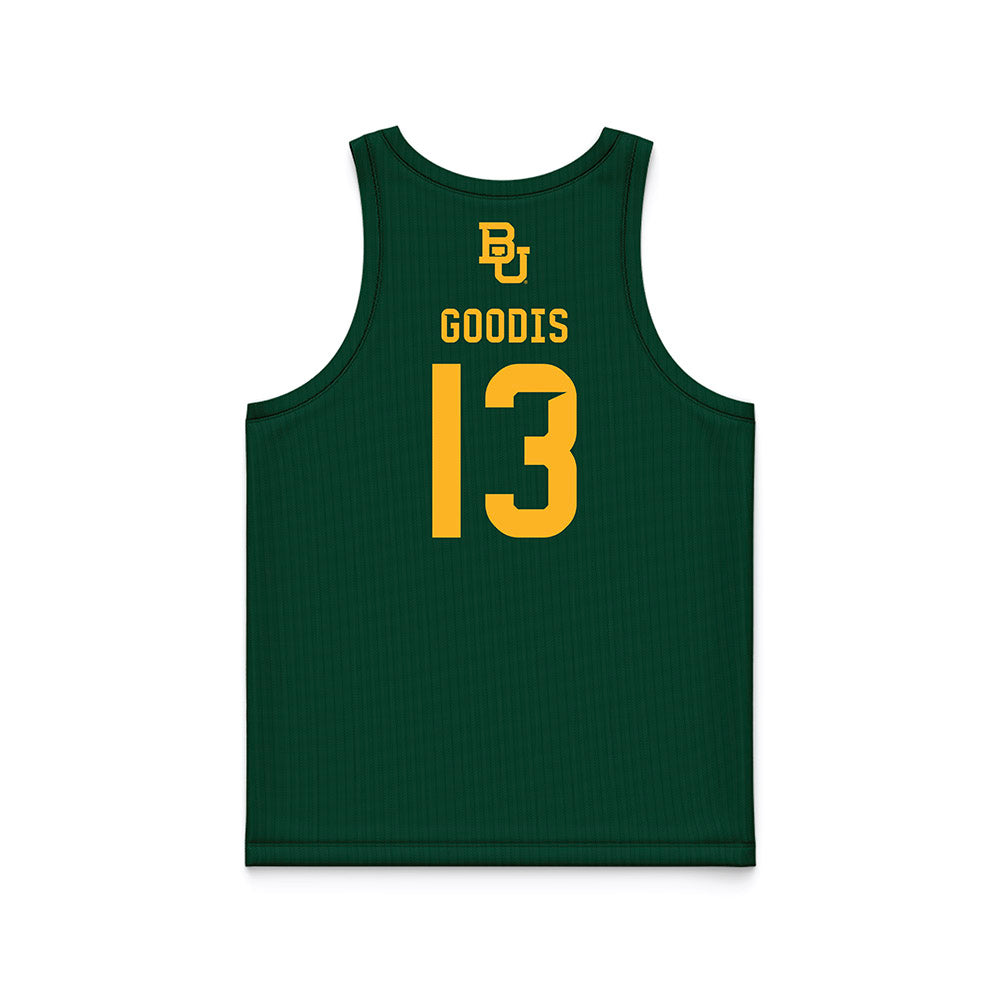 Baylor - NCAA Men's Basketball : James Goodis - Green Basketball Jersey-1