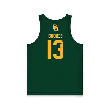 Baylor - NCAA Men's Basketball : James Goodis - Green Basketball Jersey-1