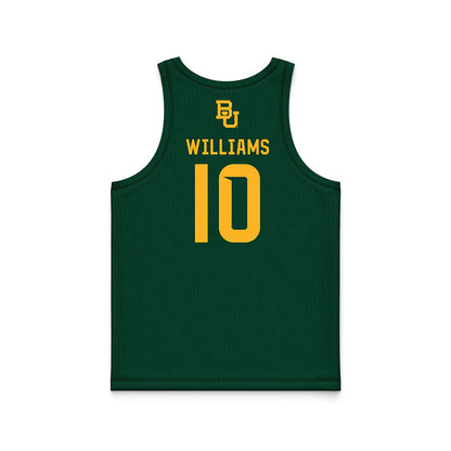 Baylor - NCAA Men's Basketball : Isaac Williams - Green Basketball Jersey-1
