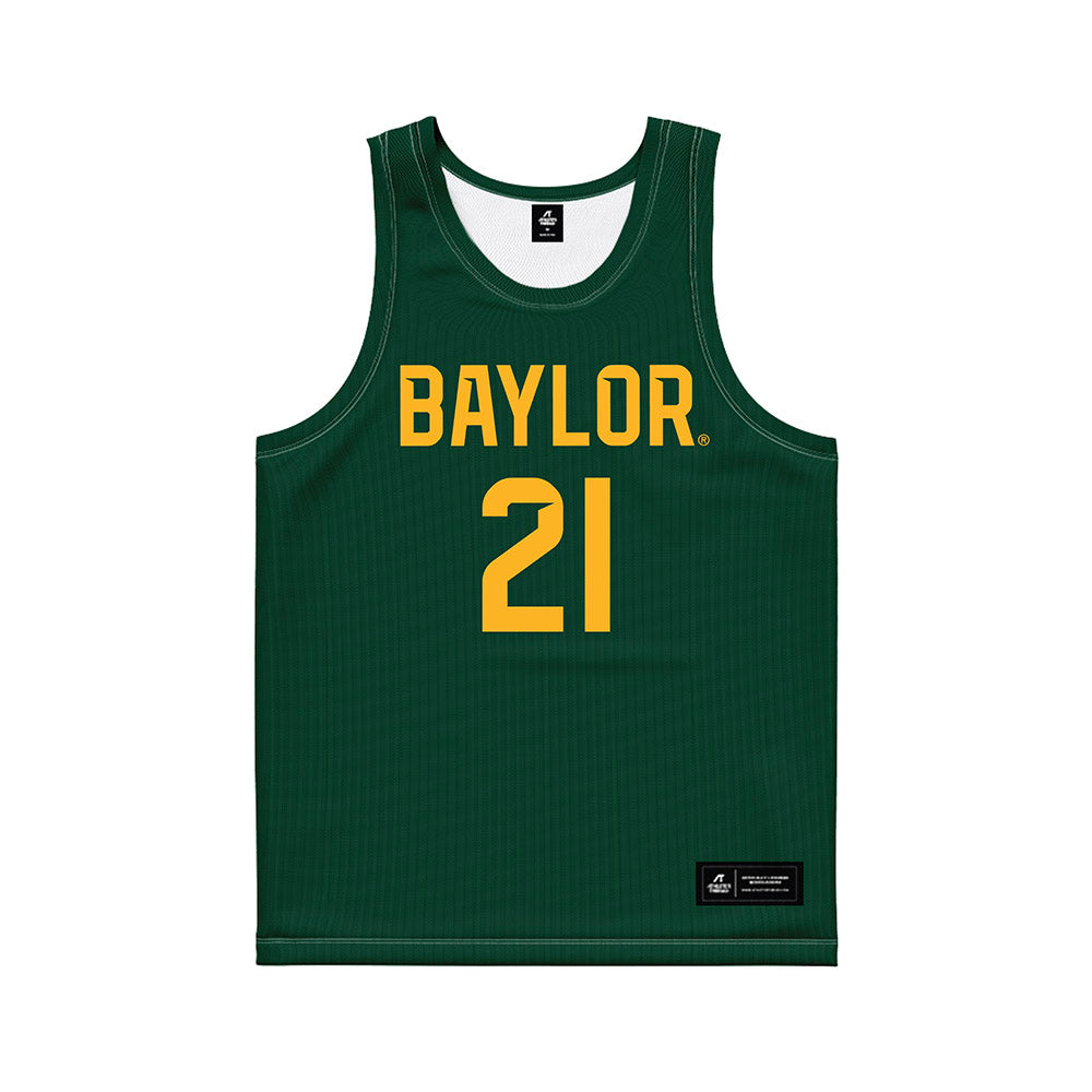 Baylor - NCAA Men's Basketball : Juslin Bodo Bodo - Green Basketball Jersey-0
