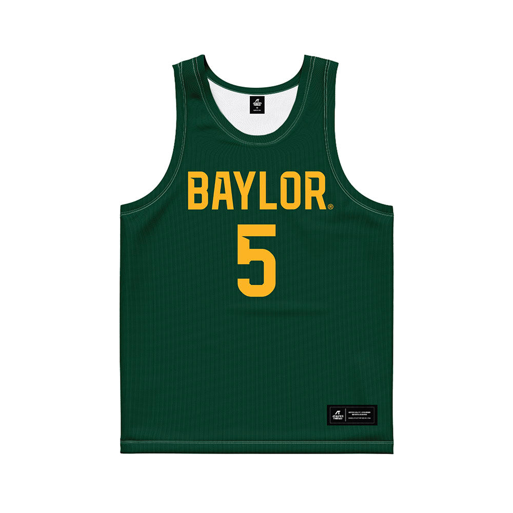 Baylor - NCAA Men's Basketball : Obi Agbim - Green Basketball Jersey-0