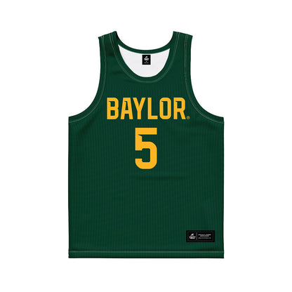 Baylor - NCAA Men's Basketball : Obi Agbim - Green Basketball Jersey-0