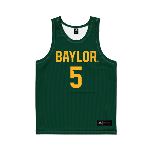 Baylor - NCAA Men's Basketball : Obi Agbim - Green Basketball Jersey-0