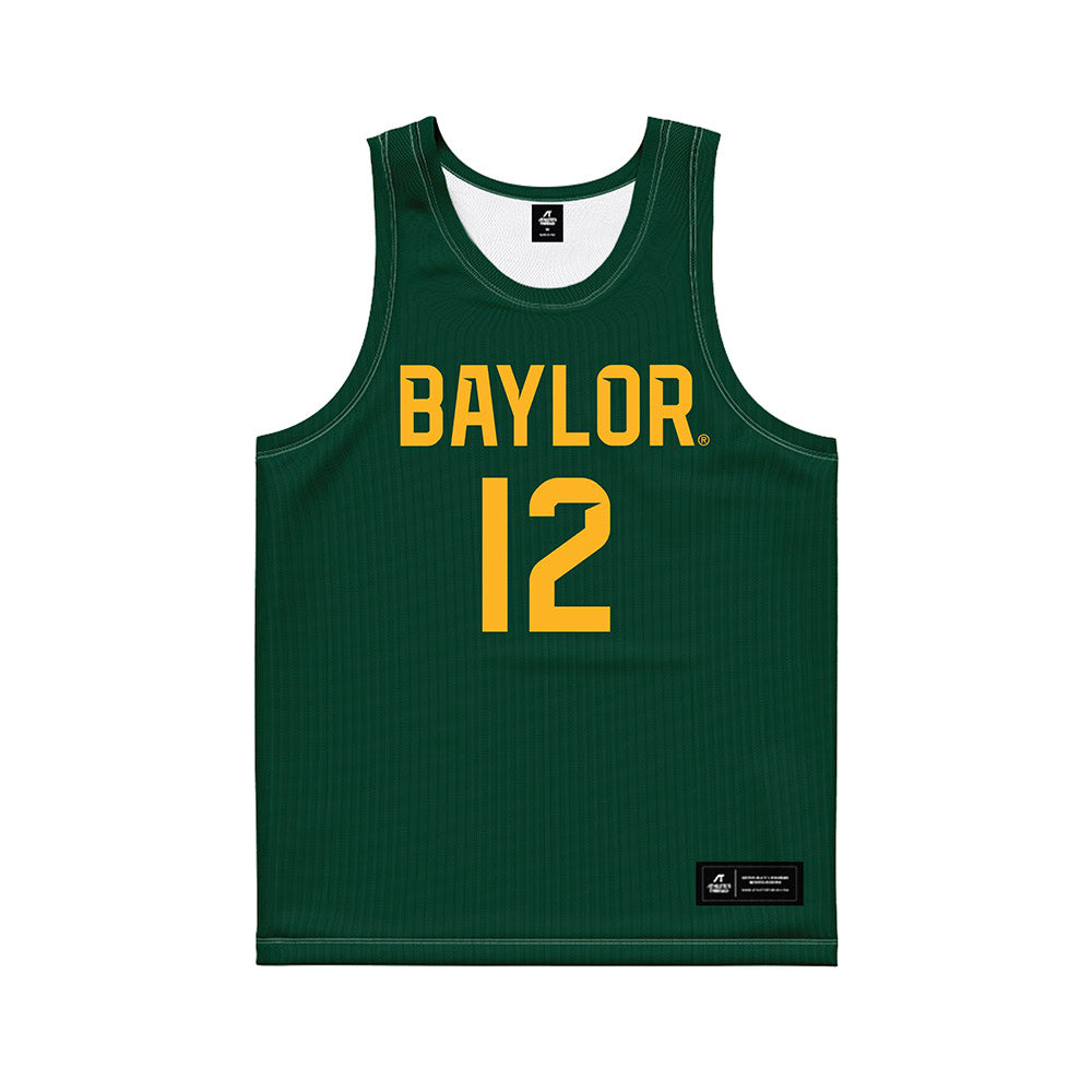 Baylor - NCAA Men's Basketball : Michael Rataj - Green Basketball Jersey-0