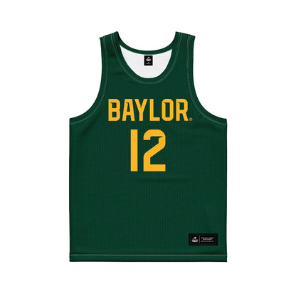 Baylor - NCAA Men's Basketball : Michael Rataj - Green Basketball Jersey-0