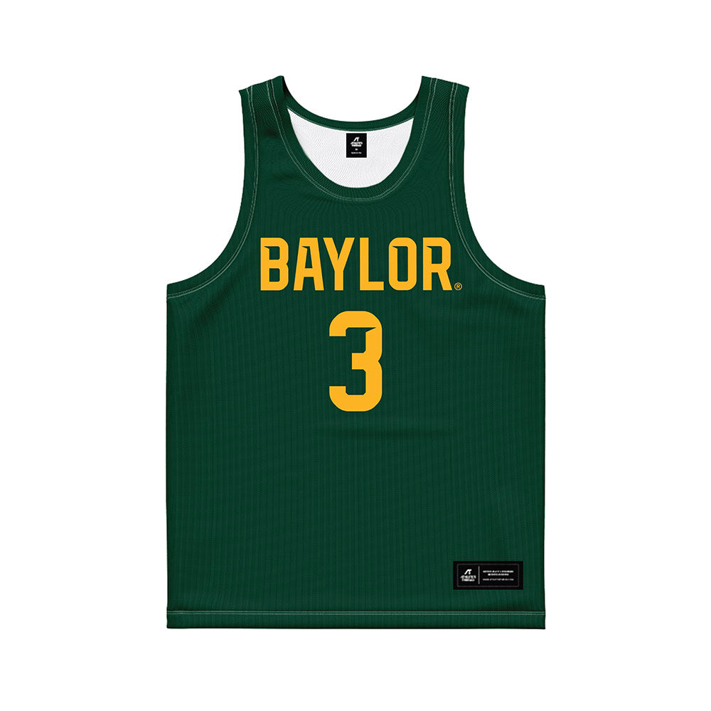 Baylor - NCAA Men's Basketball : Drew Perry - Green Basketball Jersey-0