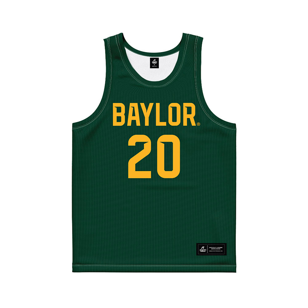Baylor - NCAA Men's Basketball : Maikcol Perez - Green Basketball Jersey-0