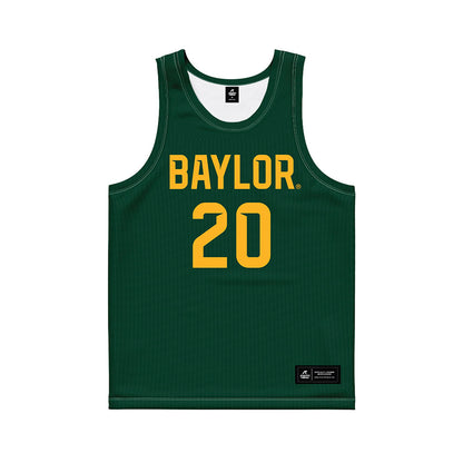 Baylor - NCAA Men's Basketball : Maikcol Perez - Green Basketball Jersey-0