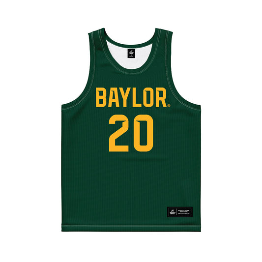 Baylor - NCAA Men's Basketball : Maikcol Perez - Green Basketball Jersey-0