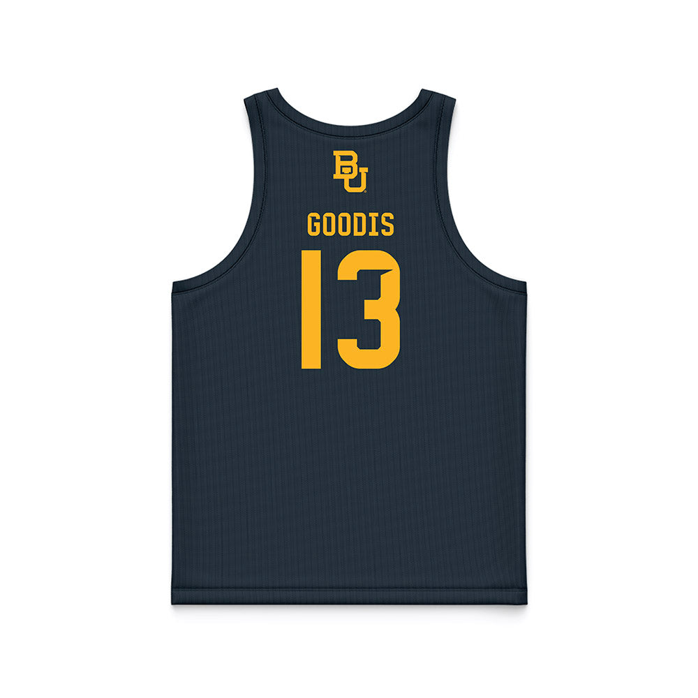 Baylor - NCAA Men's Basketball : James Goodis - Anthracite Basketball Jersey-1