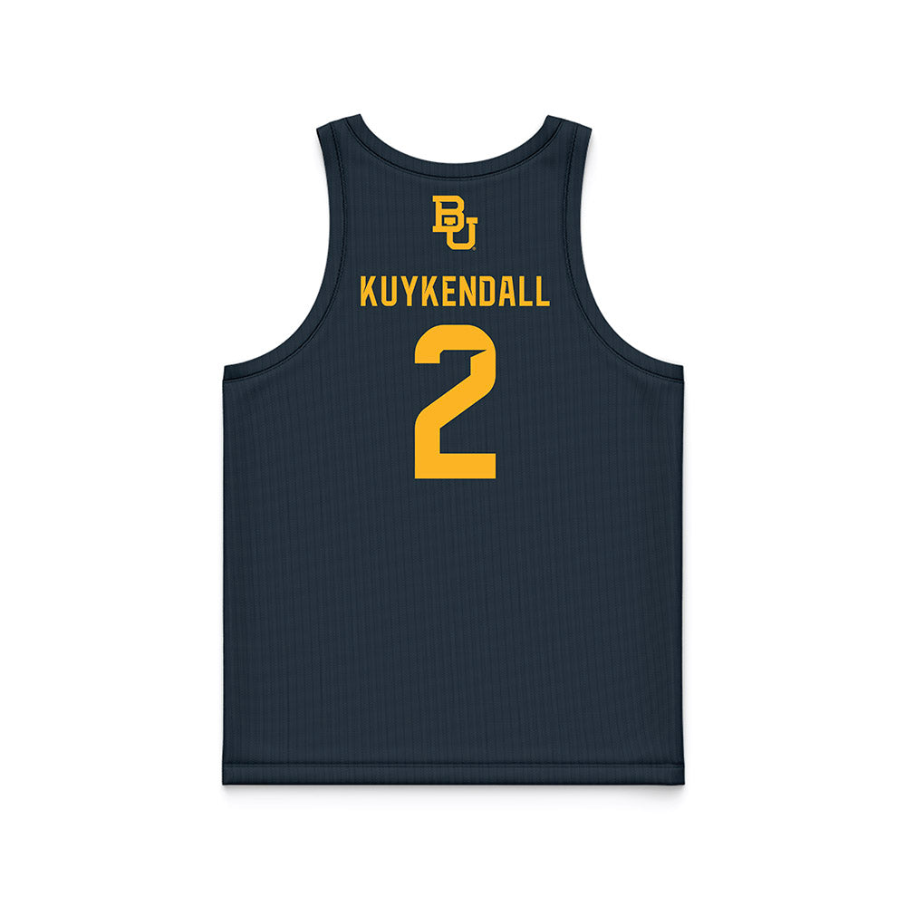 Baylor - NCAA Men's Basketball : Will Kuykendall - Anthracite Basketball Jersey-1