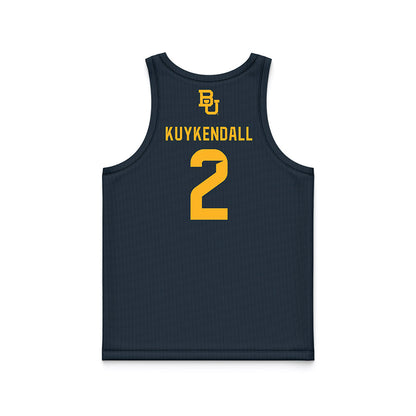 Baylor - NCAA Men's Basketball : Will Kuykendall - Anthracite Basketball Jersey-1