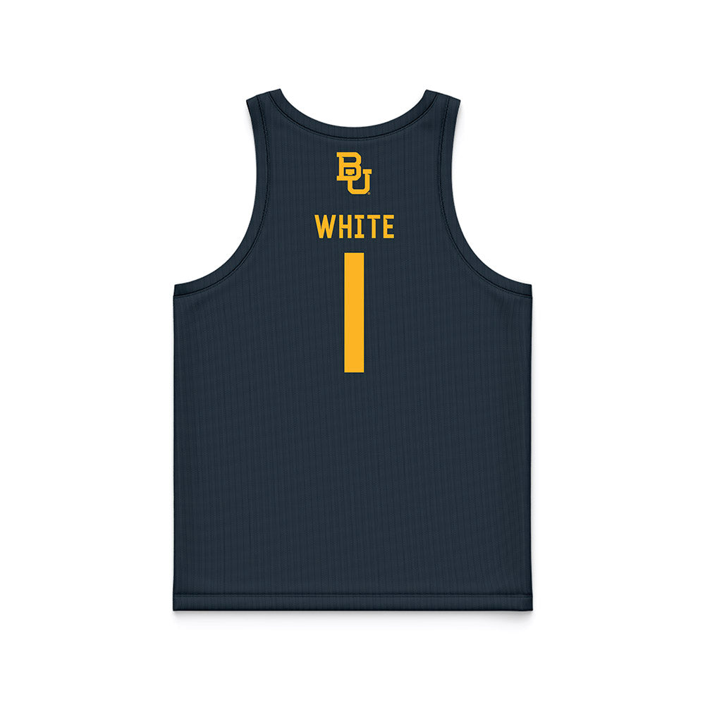 Baylor - NCAA Men's Basketball : Jaylon White - Anthracite Basketball Jersey-1