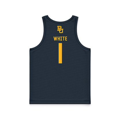 Baylor - NCAA Men's Basketball : Jaylon White - Anthracite Basketball Jersey-1