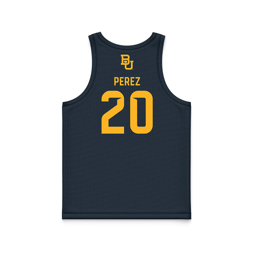 Baylor - NCAA Men's Basketball : Maikcol Perez - Anthracite Basketball Jersey-1